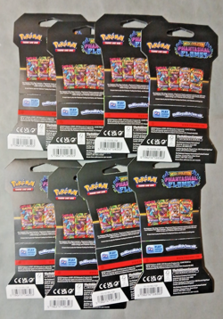 Pokemon TCG Mega Evolution Lot Of (8) Phantasmal Flames, Sleeved Booster Packs - Image 5
