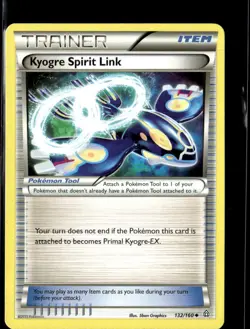 Pokemon Kyogre Spirit Link 132/160 Primal Clash Non Holo Uncommon 2 Card Lot - Image 1
