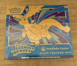 Pokemon TCG: Mega Evolution Ascended Heroes Pokemon Center Elite Trainer Box ETB - Image 1