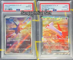 PSA 10 Latias ex SAR 087/064 Latios AR sequential set Pokemon Card Japanese SEQ - Image 1