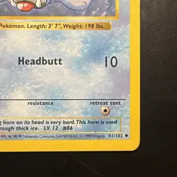 Pokemon Vintage 1st Edition Seel 041/102 Base Set (Shadowless) Wotc 1999 - Image 4