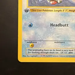 Pokemon Vintage 1st Edition Seel 041/102 Base Set (Shadowless) Wotc 1999 - Image 5
