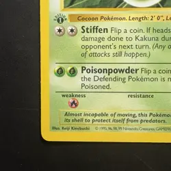 Pokemon Vintage First Edition Kakuna 033/102 Base Set (Shadowless) Wotc 1999 - Image 5