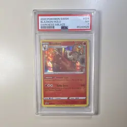 Pokemon TCG Blaziken 024/189 Darkness Ablaze Holo Rare PSA 7 2020 - Image 1