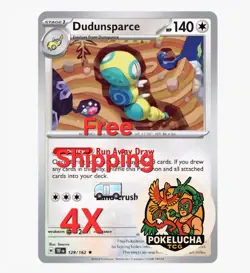 4x Dudunsparce - 129/162 - Holo Rare NM-Mint Pokemon SV05 - Temporal Forces - Image 1
