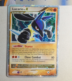 Lucario LV. X DP12 Pokemon Diamond And Pearl Promo Holo Bleed MP - Image 3