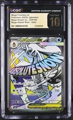CGC 10 PRISTINE! Pokemon | Mega Froslass ex #224 - MEGA ATTACK RARE! Mega Dream - Image 1