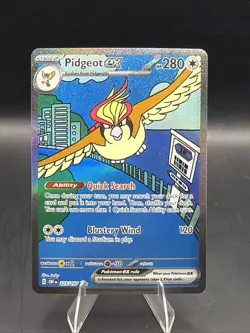 Pidgeot ex 225/197 SIR Special Illustration Rare Pokemon Obsidian Flames - Image 1