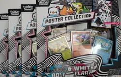 Pokemon Scarlet & Violet Black Bolt White Flare Poster Collection * Lot Of 4 * - Image 1