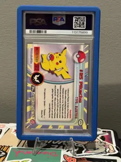 1999 POKEMON TOPPS TV PIKACHU FOIL #25 **TEXTURED EMBOSSED** - Image 4