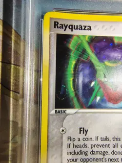 Rayquaza Holo Pop Series 1 3/17 PSA8 NM-MT Pokemon 2006 With Swirl - Image 2