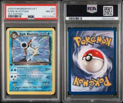 2000 Pokemon 1st Edition Rocket Dark Blastoise Graded Slab PSA 8 #20/82 - Image 3