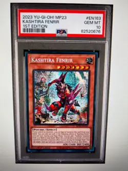 PSA 10 Yu-Gi-Oh Kashtira Fenrir MP23-EN163 - Prismatic Secret Rare 1st Edition - Image 1