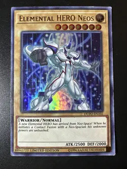 Yugioh Elemental HERO Neos DUPO-EN102 Ultra Rare Limited Edition LP - Image 1