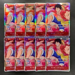 NM 10 card Monkey D. Luffy OP01-024 SR ROMANCE DAWN ONE PIECE 1000 - Image 1