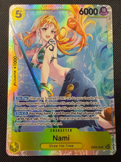 One Piece TCG Nami 053 EB03-053 Extra Booster Heroines Edition SR English NM - Image 1
