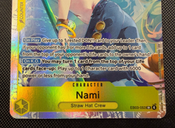 One Piece TCG Nami 053 EB03-053 Extra Booster Heroines Edition SR English NM - Image 2