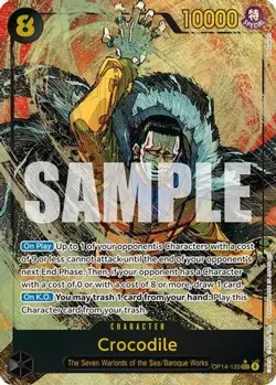 One Piece English - Crocodile - Alternate Art - OP14-120 - SEC - NM - Image 1