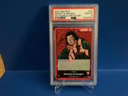 2024 One Piece OP07-001 Monkey D. Dragon 500 Years In The Future-PSA Gem Mint 10 - Image 1
