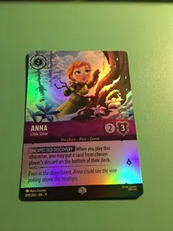 Disney Lorcana Winterspell Anna - Little Sister 209/204 NM Epic - Image 1