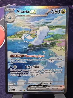 Altaria EX Pokemon Card - Humming Heal Ability, Light Pulse Attack - Image 1