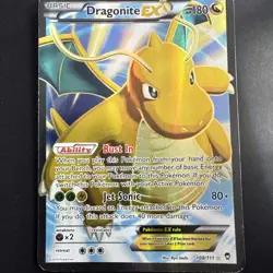 Dragonite EX 108/111 Furious Fists Full Art Ultra Rare Pokemon Card ex condition - Image 1