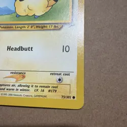 Mareep 75/105 Neo Destiny Vintage Pokemon Card TCG - Image 4