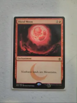 Magic the Gathering Card - Rare - Blood Moon - Excellent Condition - Image 1