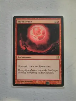 Magic the Gathering Card - Rare - Blood Moon - Excellent Condition - Image 2