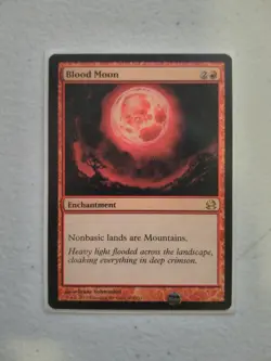 Magic the Gathering Card - Rare - Blood Moon - Excellent Condition - Image 3