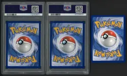 Lot of (2) PSA 9 Pokemon X Van Gogh Pikachu with Gray Felt Hat w/ One Raw Card - Image 2