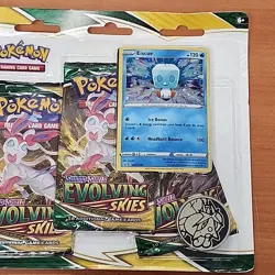 Pokemon TCG Sword & Shield Evolving Skies 3 Pack Blister + Umbreon Promo Card - Image 3