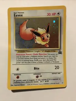 Pokemon Eevee Wizards Black Star Promo 11 Holo Card - Image 1