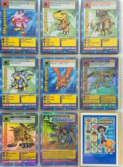 1st Edition Vintage 1999 Bandai Digimon TCG Lot of 48 Cards - Image 1