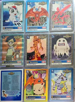 1st Edition Vintage 1999 Bandai Digimon TCG Lot of 48 Cards - Image 2