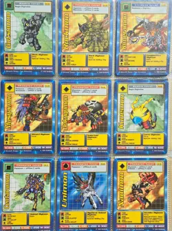 1st Edition Vintage 1999 Bandai Digimon TCG Lot of 48 Cards - Image 3