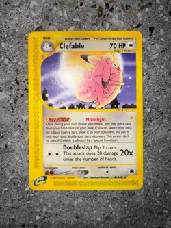 Pokemon TCG Cards Clefable 41/165 Expedition Rare - Image 3