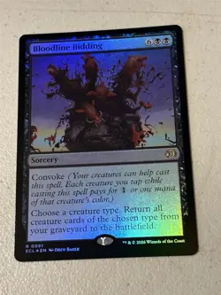 mtg foil Bloodline Bidding, Lorwyn Eclipsed, unplayed - Image 1
