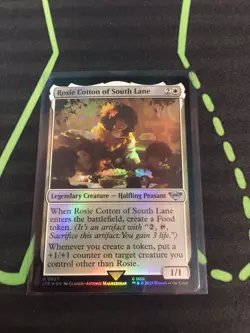 MTG Magic The Gathering Rosie Cotton Of South Lane Foil White LOTR Commander - Image 1