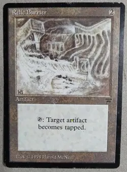 Relic Barrier - Legends (LEG) Uncommon Reg - Damaged - MTG - Free Shipping - Image 1
