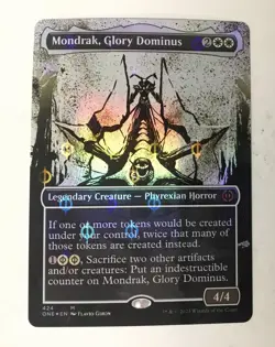 Mondrak, Glory Dominus (Showcase) (Step-and-Compleat Foil) Phyrexia: All Will Be - Image 1