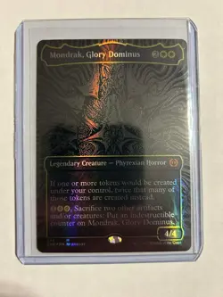 Mondrak, Glory Dominus Oil Slick Raised Foil Phyrexia All Will Be One Magic MTG - Image 1