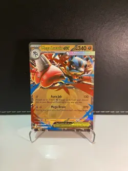 Mega Lucario EX ME01: Mega Evolution 077/132 Double rare holo Pokemon TCG - Image 1