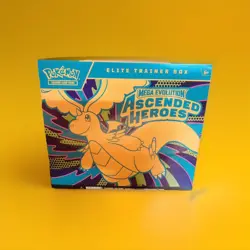 Pokemon TCG Mega Evolution Ascended Heroes ETB Elite Trainer Box Factory Sealed - Image 1