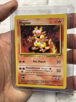 Magmar 36/102 Base Set Pokemon Card Uncommon Vintage Vtg NM/MT Never Played TCG - Image 2