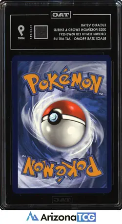 Pokemon 2023 Lucario VSTAR SWSH291 Alt Art Black Star Promo Crown Zenith TAG 9 - Image 2