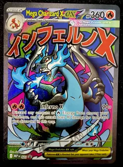 Mega Charizard X ex 023 Pokemon TCG Me: Mega Evolution Black Star Promo Holo - Image 1