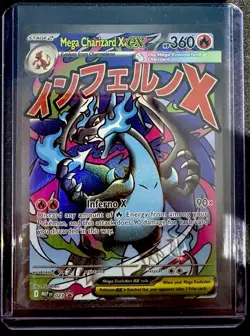 Mega Charizard X ex 023 Pokemon TCG Me: Mega Evolution Black Star Promo Holo - Image 5