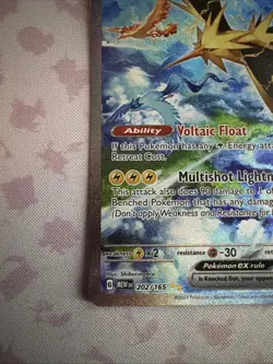 Pokemon Zapdos ex 202/165 Scarlet & Violet 151 SIR English - LP - Image 5
