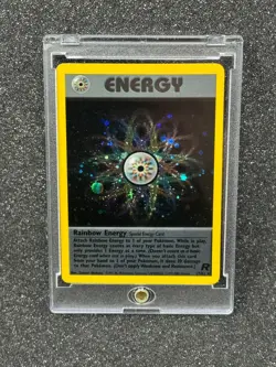 Pokemon TCG 1999 Rainbow Energy 17/82 Special Team Rocket Holographic Rare NM - Image 1